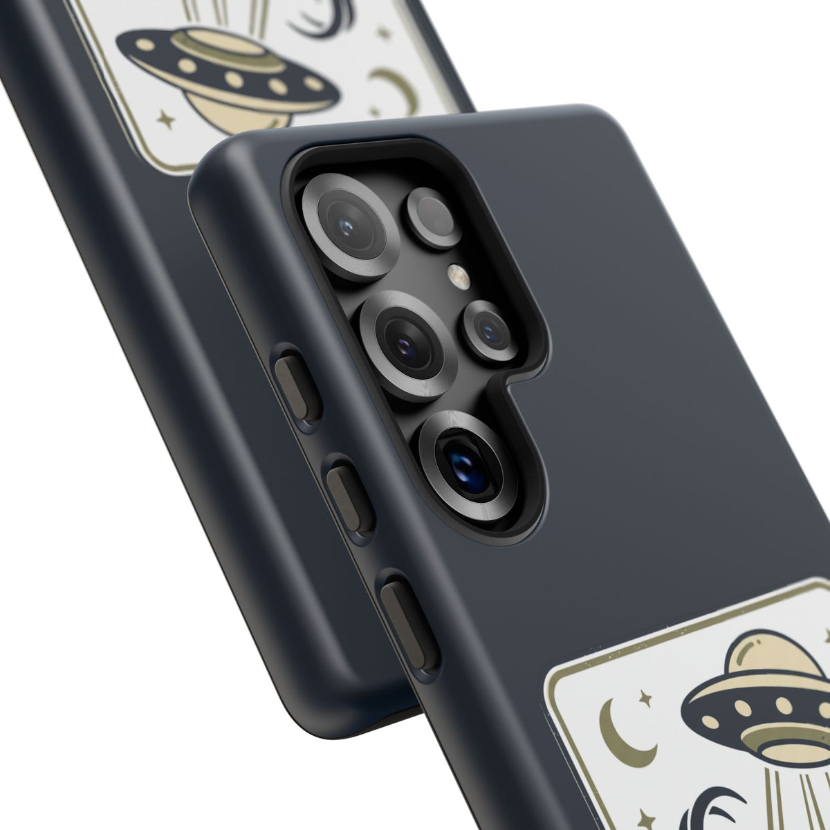 Goat Abduction Phone Case – Funny UFO Alien Goat Design, Novelty iPhone Cover