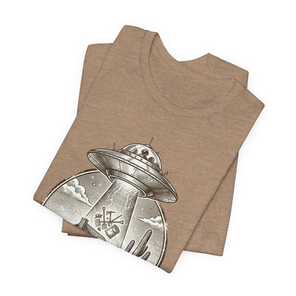 Desert UFO Abduction Tee | Retro Southwestern Alien, Vintage Sci‑Fi Graphic