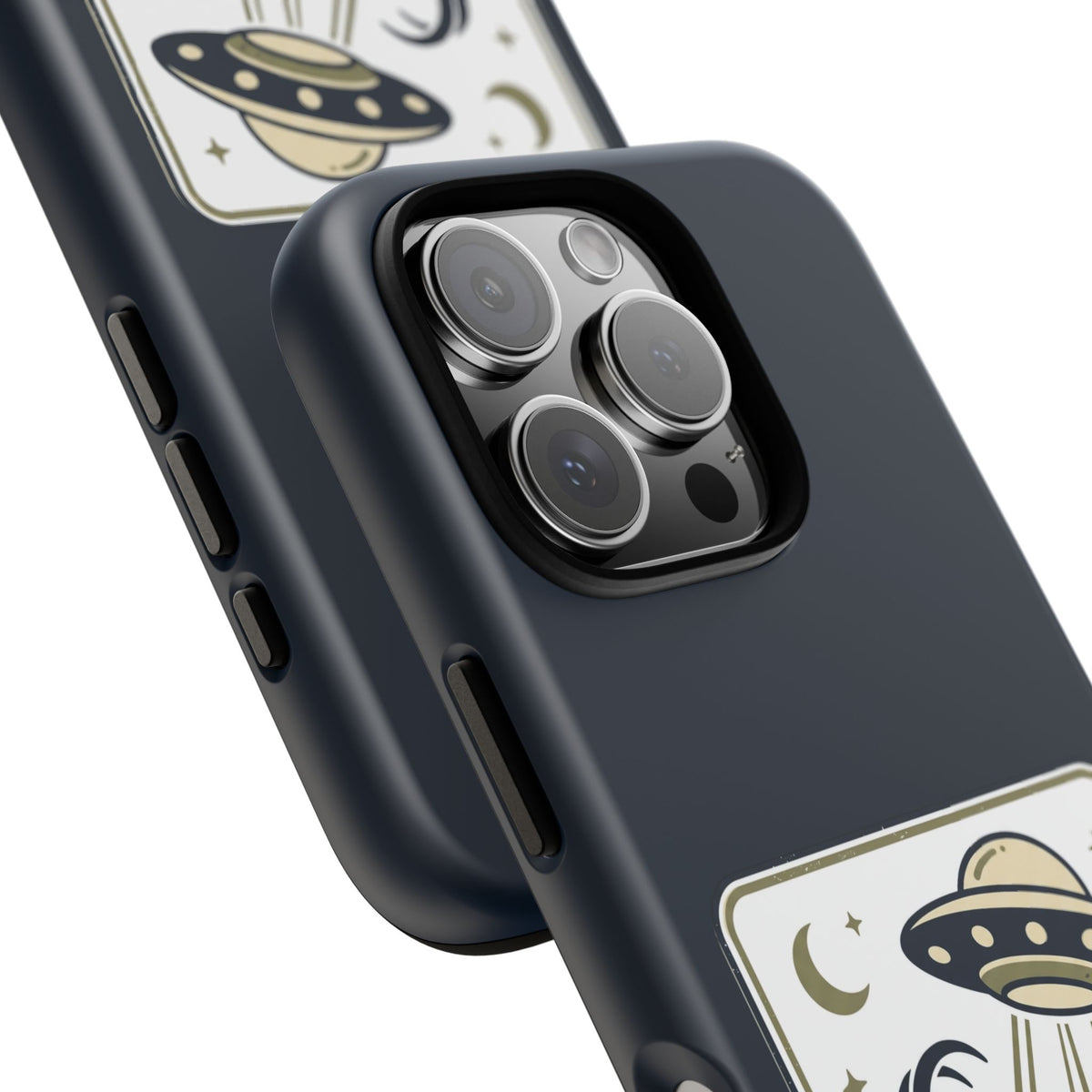 Goat Abduction Phone Case – Funny UFO Alien Goat Design, Novelty iPhone Cover