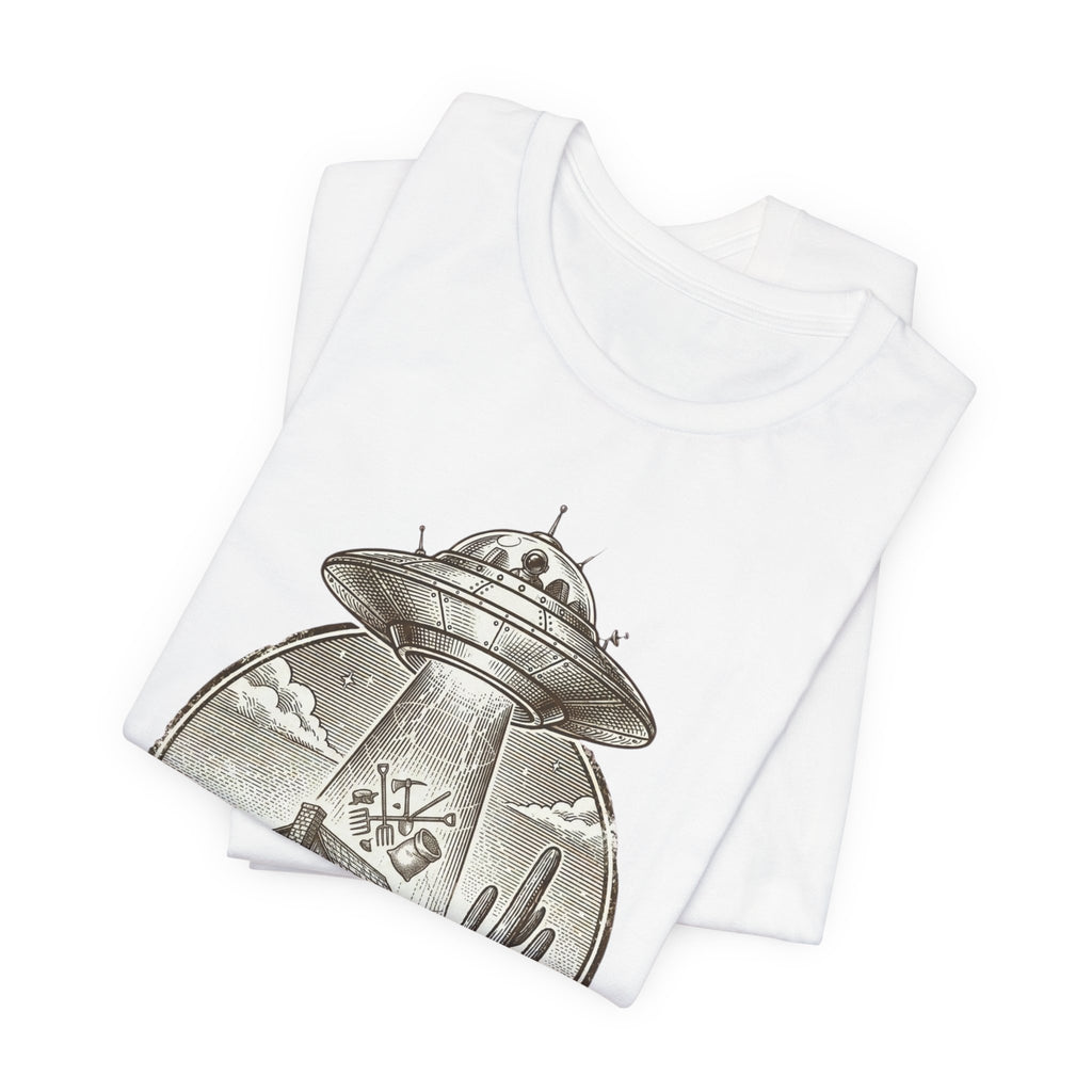 Desert UFO Abduction Tee | Retro Southwestern Alien, Vintage Sci‑Fi Graphic