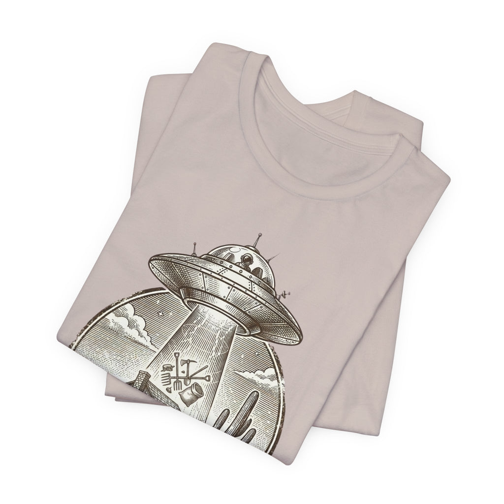Desert UFO Abduction Tee | Retro Southwestern Alien, Vintage Sci‑Fi Graphic