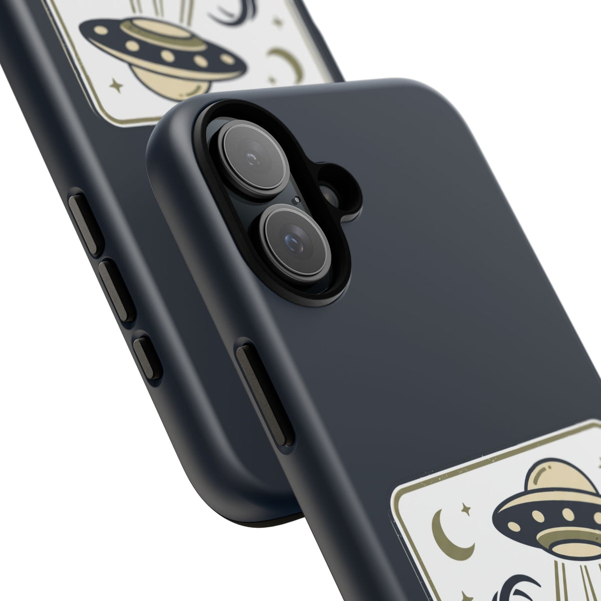 Goat Abduction Phone Case – Funny UFO Alien Goat Design, Novelty iPhone Cover