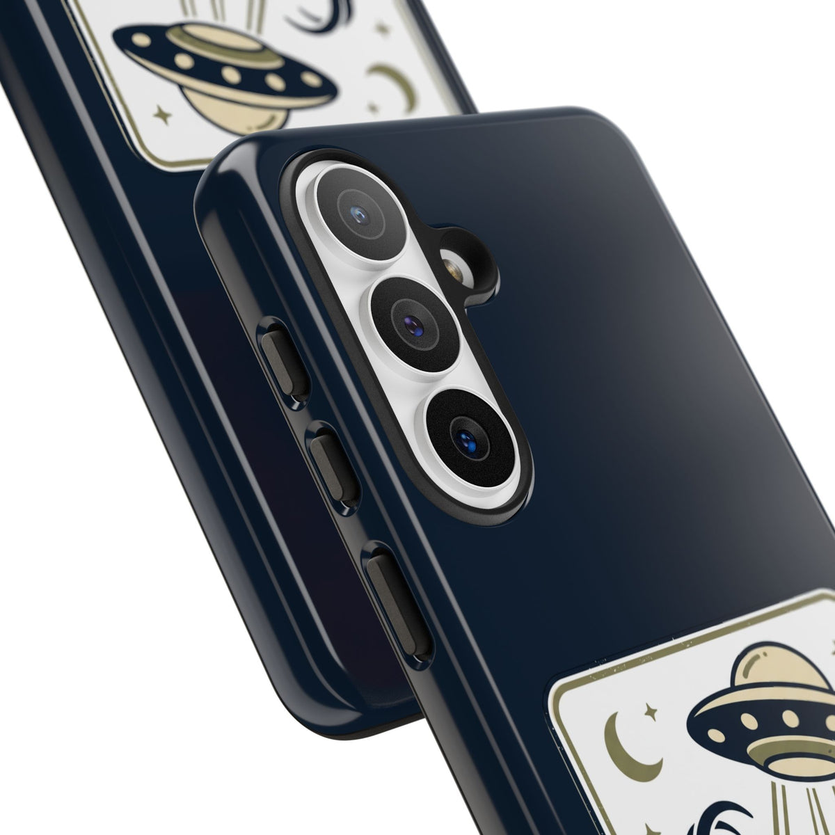 Goat Abduction Phone Case – Funny UFO Alien Goat Design, Novelty iPhone Cover