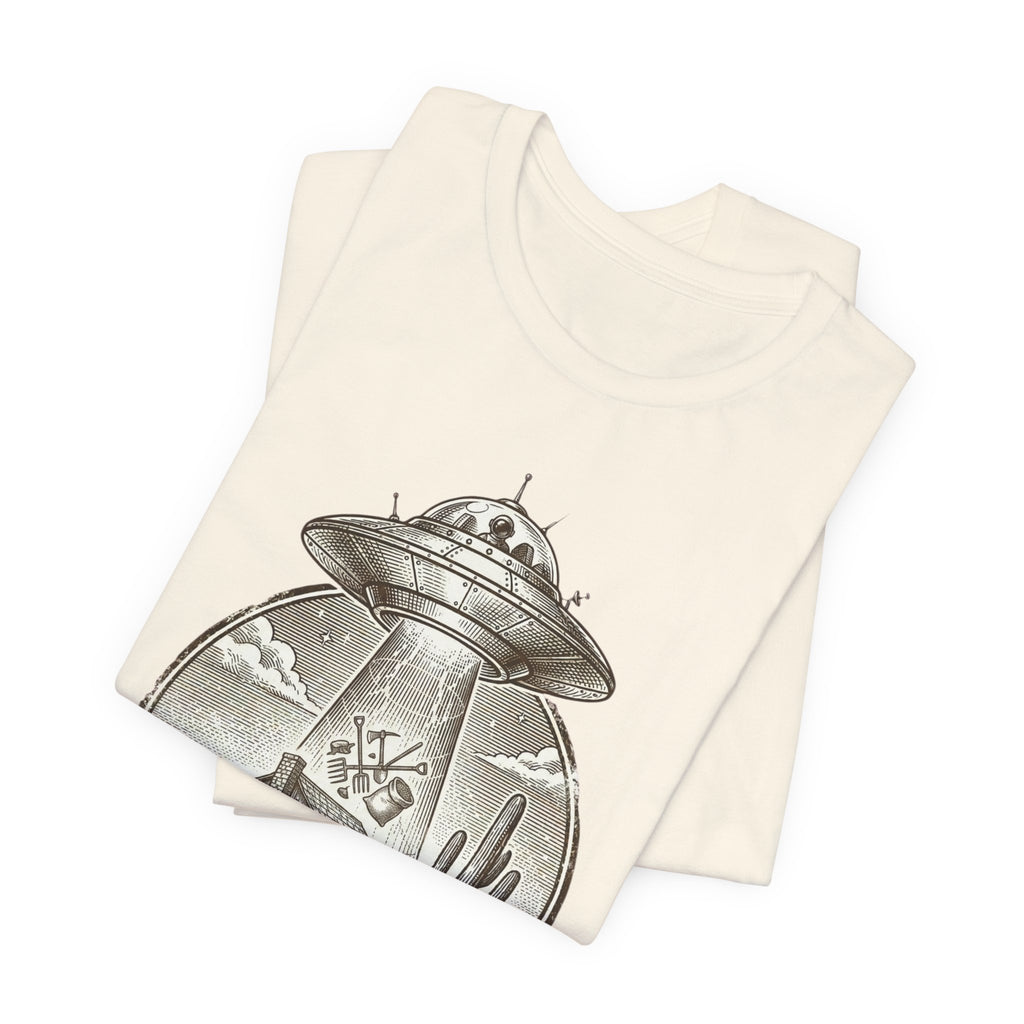 Desert UFO Abduction Tee | Retro Southwestern Alien, Vintage Sci‑Fi Graphic