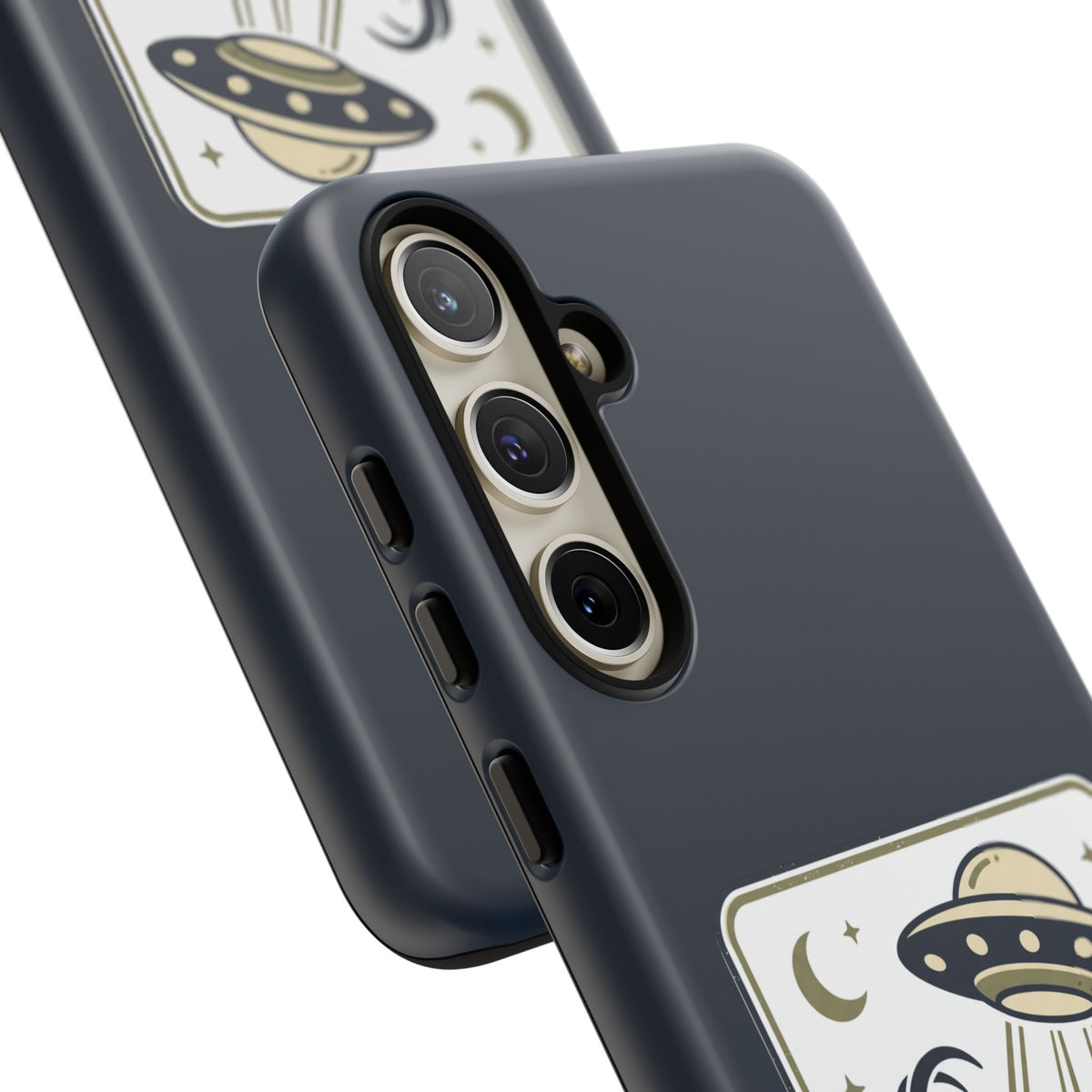 Goat Abduction Phone Case – Funny UFO Alien Goat Design, Novelty iPhone Cover