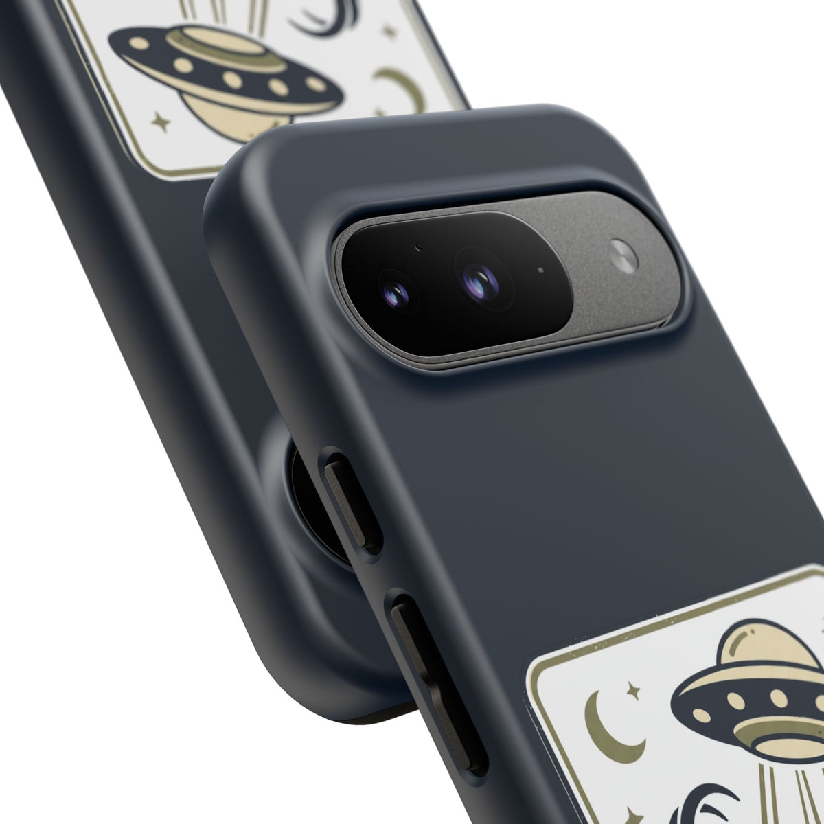 Goat Abduction Phone Case – Funny UFO Alien Goat Design, Novelty iPhone Cover