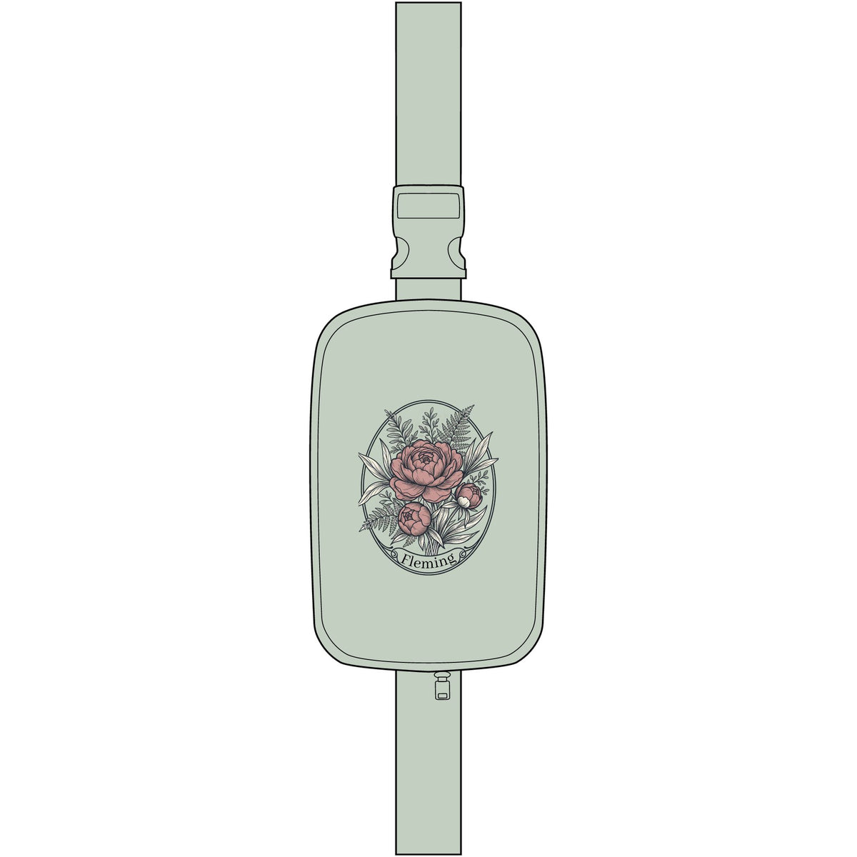 Embroidered Floral Compass Sling Bag — Explorer Rose Crossbody