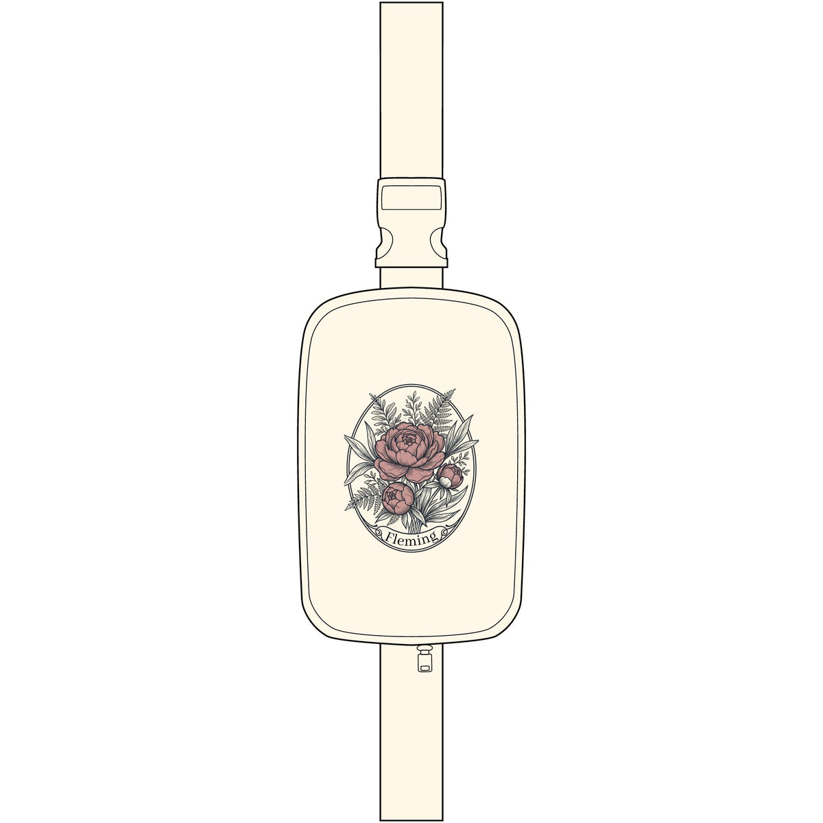 Embroidered Floral Compass Sling Bag — Explorer Rose Crossbody