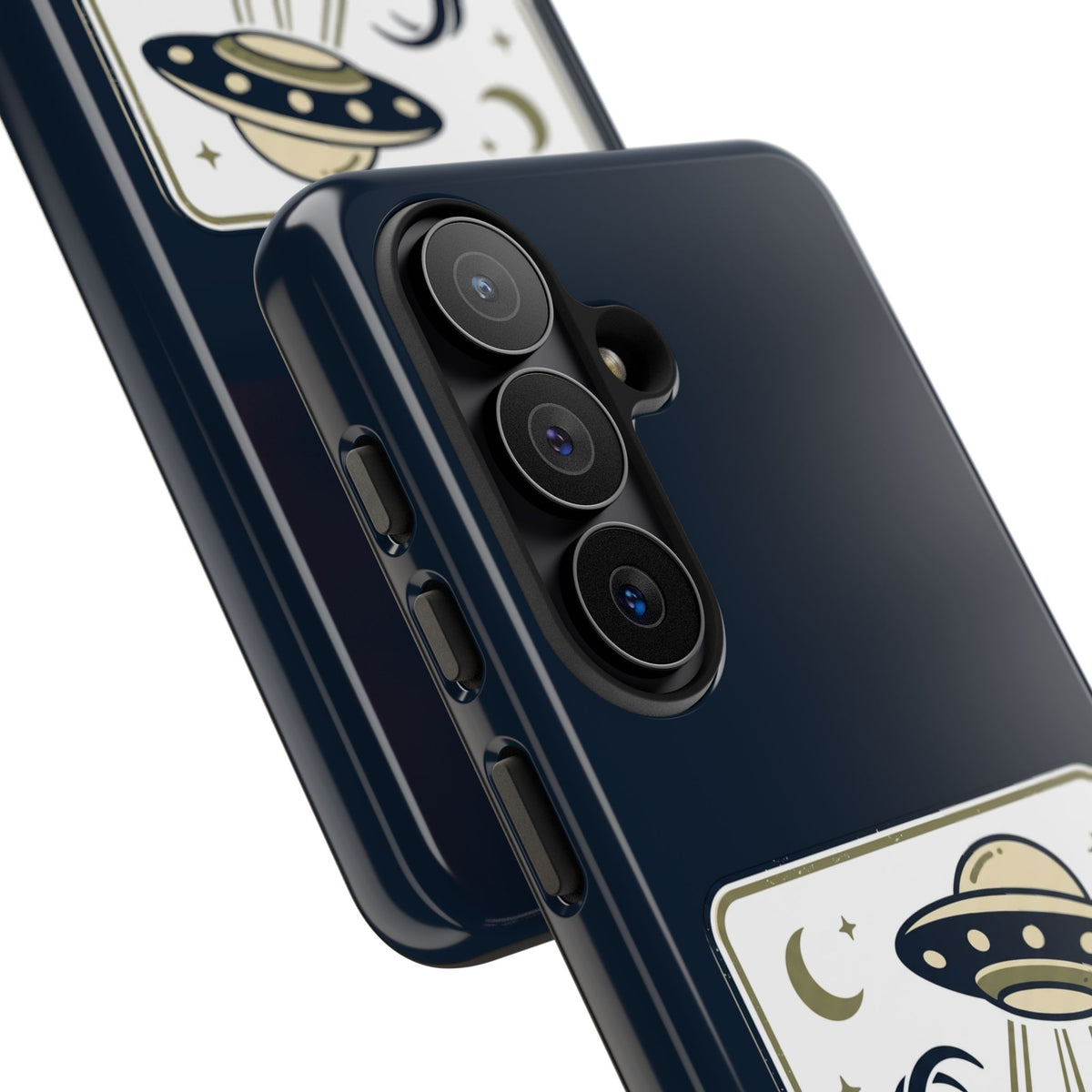 Goat Abduction Phone Case – Funny UFO Alien Goat Design, Novelty iPhone Cover