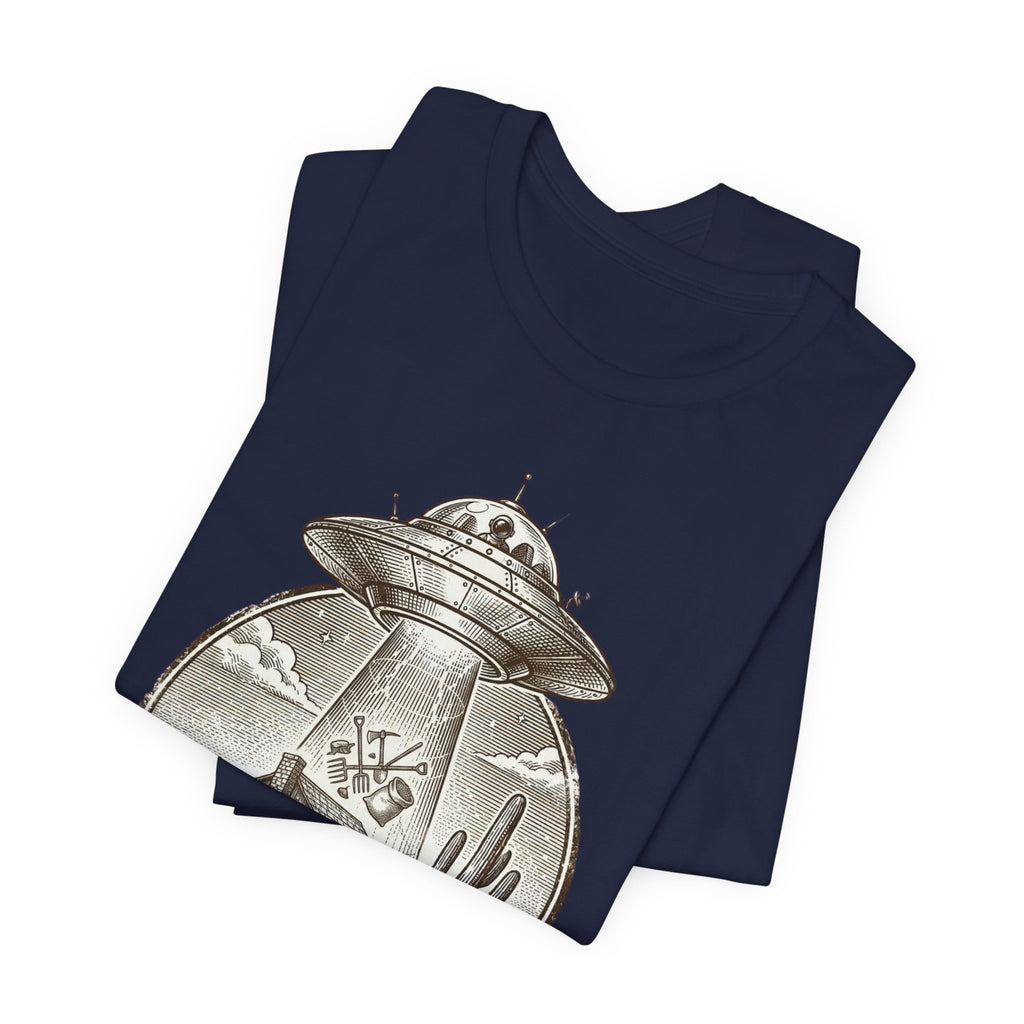 Desert UFO Abduction Tee | Retro Southwestern Alien, Vintage Sci‑Fi Graphic