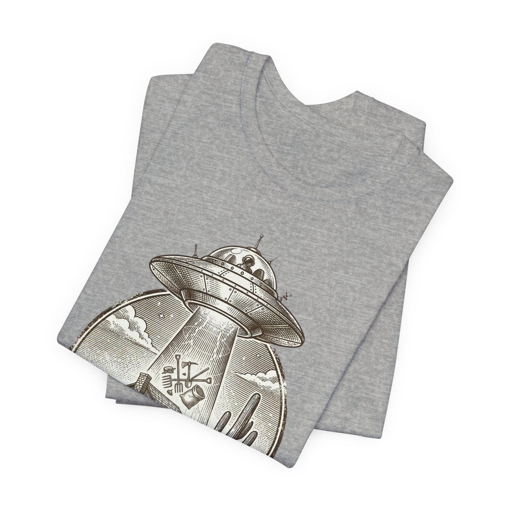 Desert UFO Abduction Tee | Retro Southwestern Alien, Vintage Sci‑Fi Graphic