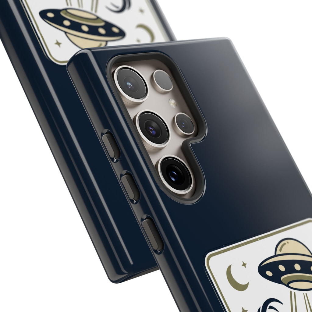 Goat Abduction Phone Case – Funny UFO Alien Goat Design, Novelty iPhone Cover