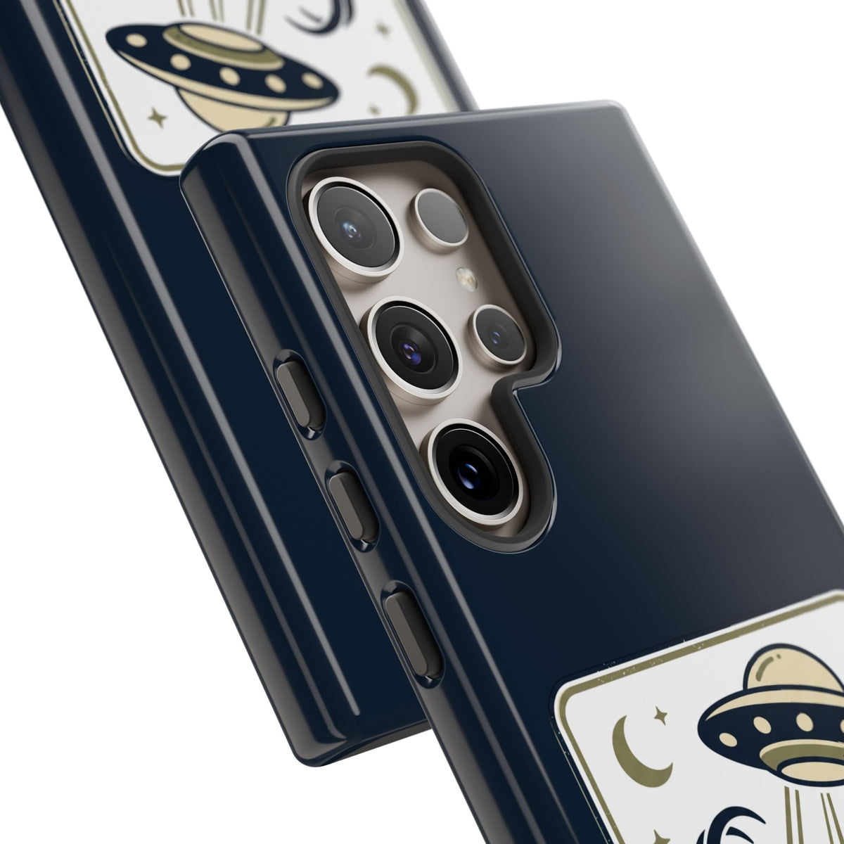 Goat Abduction Phone Case – Funny UFO Alien Goat Design, Novelty iPhone Cover