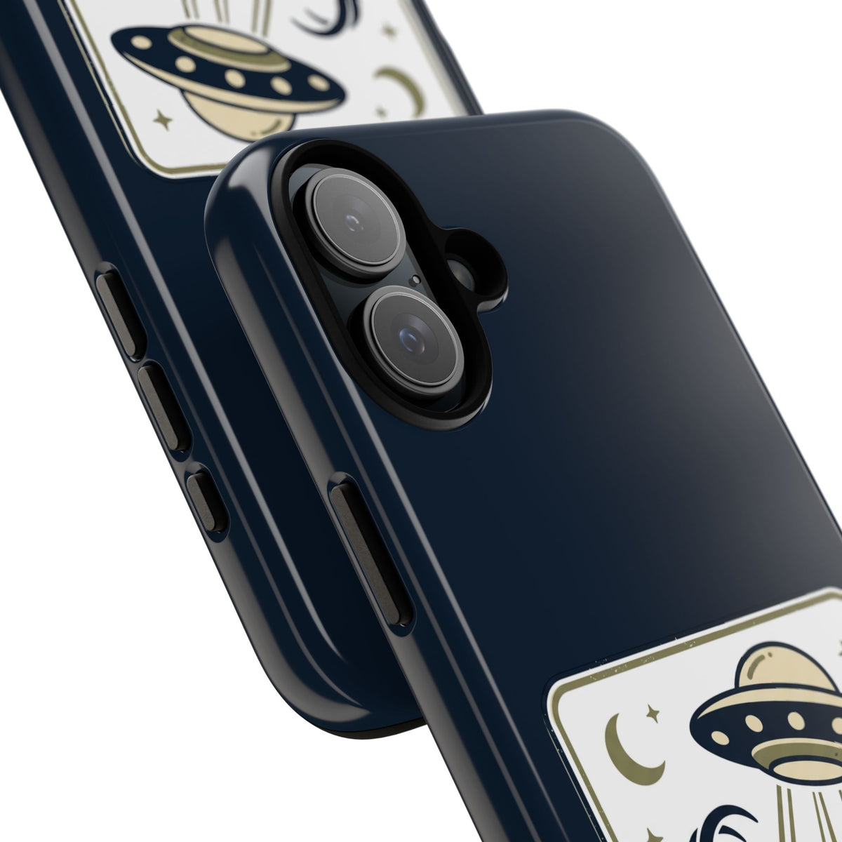 Goat Abduction Phone Case – Funny UFO Alien Goat Design, Novelty iPhone Cover