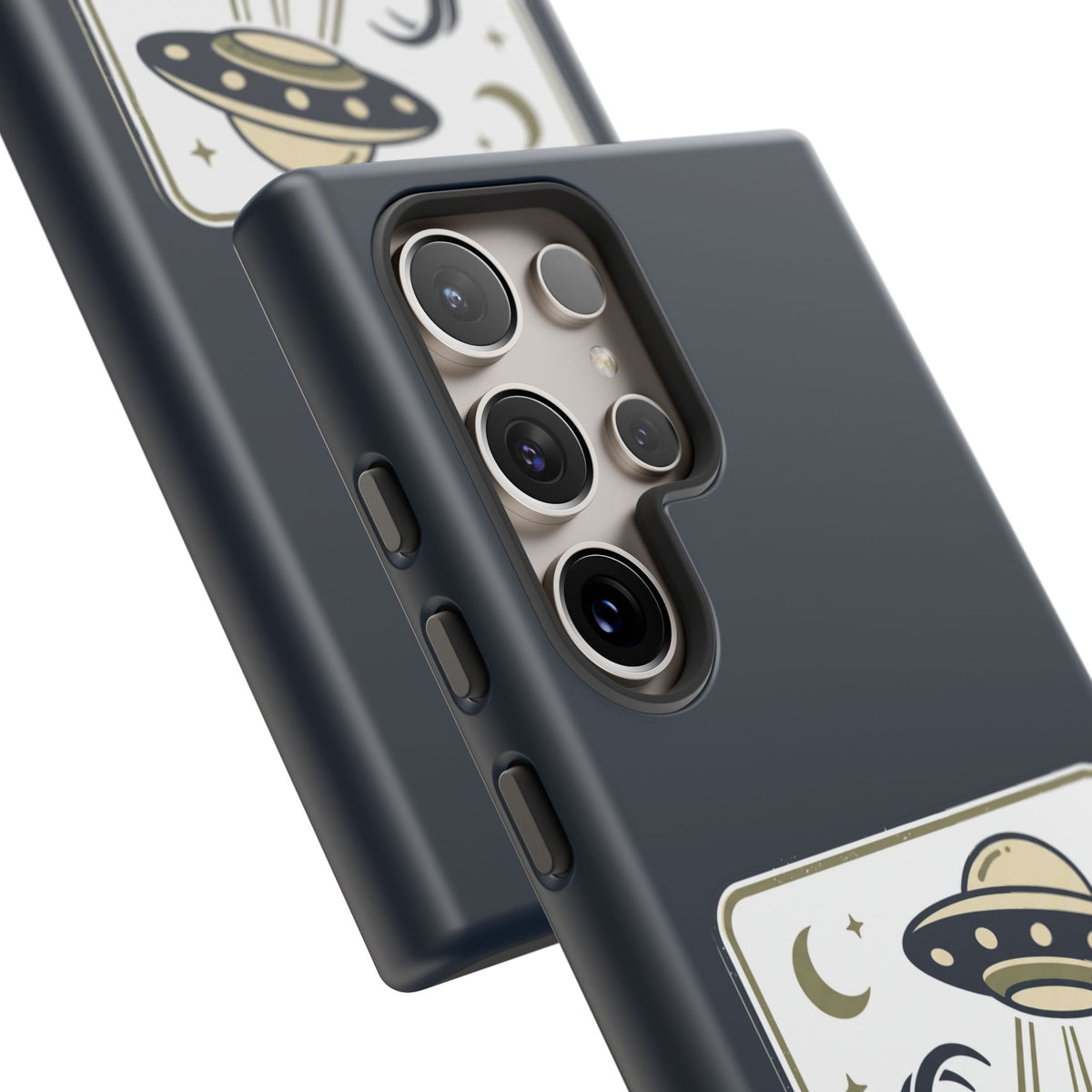 Goat Abduction Phone Case – Funny UFO Alien Goat Design, Novelty iPhone Cover