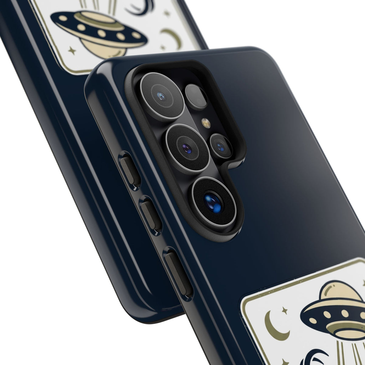 Goat Abduction Phone Case – Funny UFO Alien Goat Design, Novelty iPhone Cover