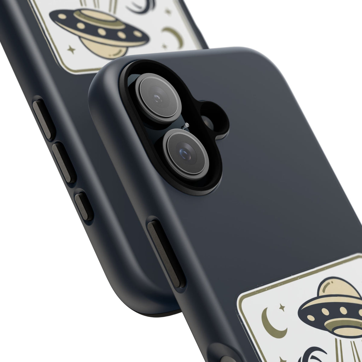 Goat Abduction Phone Case – Funny UFO Alien Goat Design, Novelty iPhone Cover