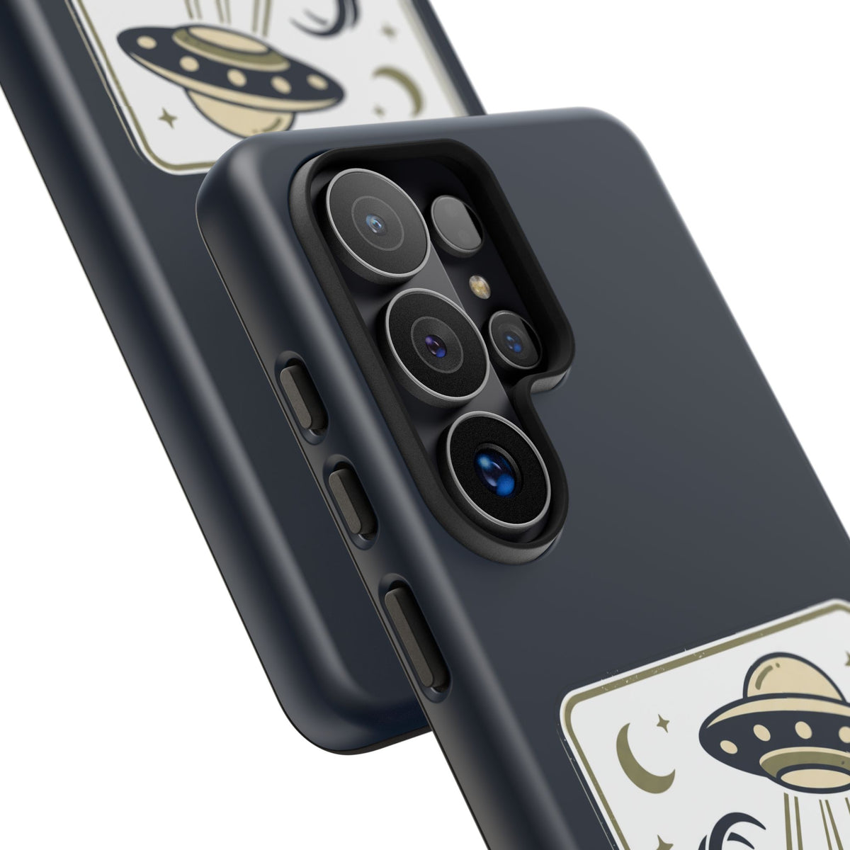 Goat Abduction Phone Case – Funny UFO Alien Goat Design, Novelty iPhone Cover
